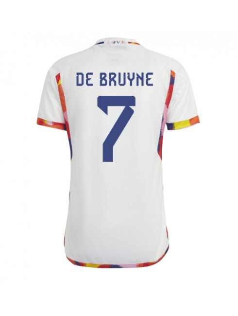 Belgien Kevin De Bruyne #7 Auswärtstrikot WM 2022 Kurzarm